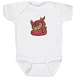 Rabbit Skins Infant Onesie - White - Embroidered