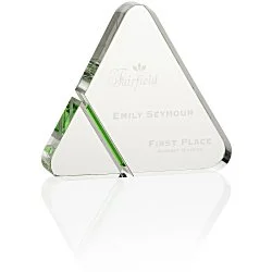 Triangle Stripe Crystal Award