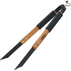 Wood BBQ Tongs