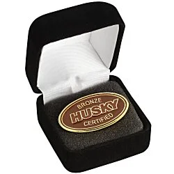 Classic Die Cast Lapel Pin - Oval - Gift Box