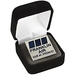 Classic Die Cast Lapel Pin - Square - Gift Box