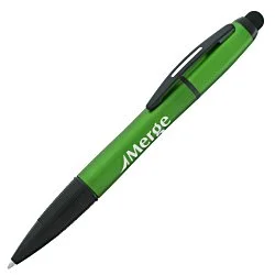 Kona Light-Up Logo Stylus Twist Pen - 24 hr