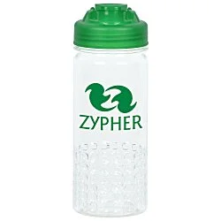 PolySure Out of the Block Water Bottle with Flip Lid - 16 oz. - Clear