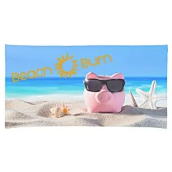 Full Colour Microfibre Terry Beach Towel - 30 x 60