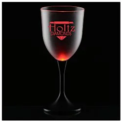 Frosted Light-Up Wine Glass - 10 oz.