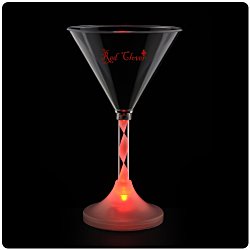 Martini Glass with Light-Up Spiral Stem - 6 oz.