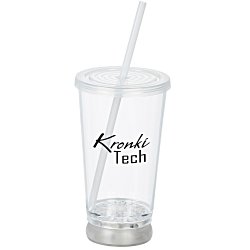 To-Go Light-Up Tumbler with Straw - 16 oz. - Multicolour