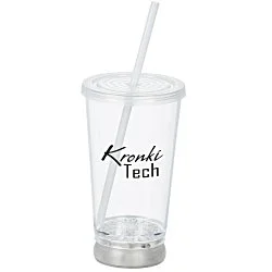 To-Go Light-Up Tumbler with Straw - 16 oz. - Multicolour