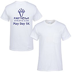 Gildan Heavy Cotton Pocket T-Shirt - Men's - Screen - White
