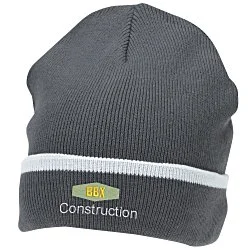 Edge Stripe Knit Beanie