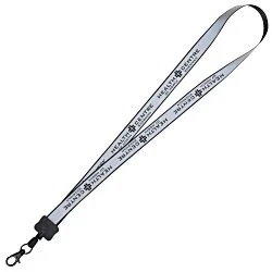 Reflective Lanyard - 3/4" - 32" - Metal Lobster Claw