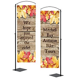 Curved Cantilever Banner Display