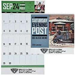 The Saturday Evening Post Big Block Memo Calendar