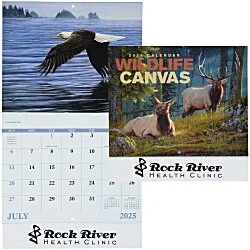 Wildlife Canvas Calendar - Stapled