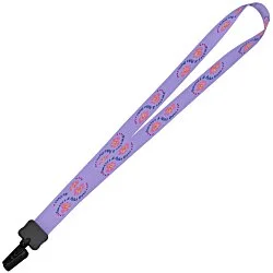 Dye-Sub Lanyard - 3/4" - 32" - Plastic Bulldog Clip