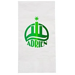 Dinner Napkin - 1-ply - White - Foil