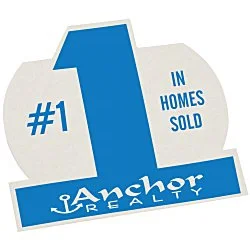 High-Density Pulpboard Coaster - Number 1 - White