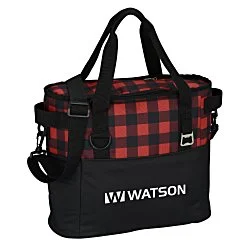 Buffalo Plaid Cooler Bag