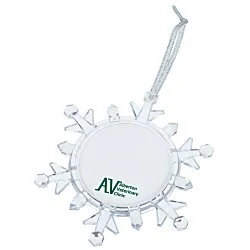 Light-Up Snowflake Photo Ornament