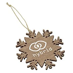 Wood Ornament - Snowflake