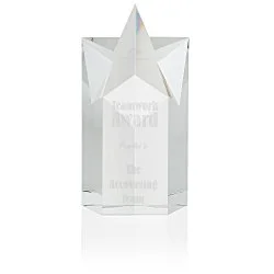 Superstar Crystal Award - 8"