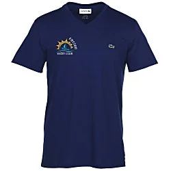 Lacoste Cotton V-Neck  T-Shirt - Men's