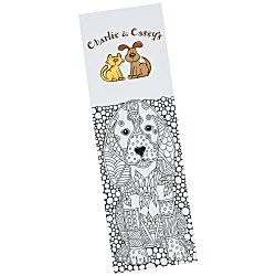 Colouring Bookmark - Animals