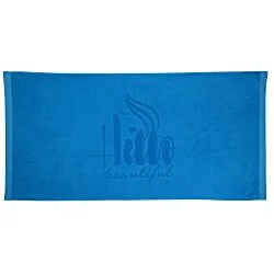 King Size Velour Beach Towel - Colours