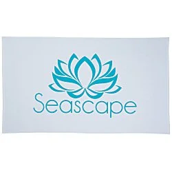 Oversize Velour Beach Towel - White