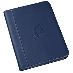 Monroe Zippered Padfolio with Notepad