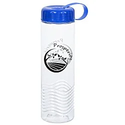 Clear Impact Twist Water Bottle with Tethered Lid - 24 oz.