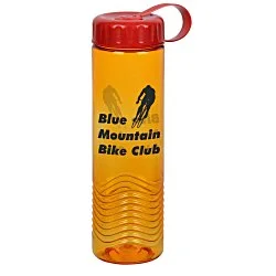 Twist Water Bottle with Tethered Lid - 24 oz.