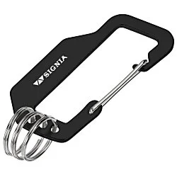 Flat Carabiner Triple Keychain