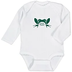 Rabbit Skins Long Sleeve Onesie - White