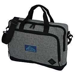 Graphite 15" Laptop Briefcase Bag - Embroidered