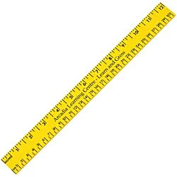 12" Enamel Wood Ruler