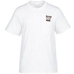 Everyday Cotton Pocket T-Shirt - Men's - White - Screen