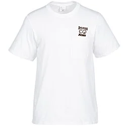 Everyday Cotton Pocket T-Shirt - Men's - White - Screen