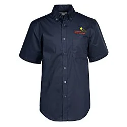 Comfort Stretch Short Sleeve Poplin Shirt - Men's