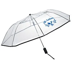 Clear Auto Open Folding Umbrella - 42" Arc