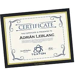 Mat Certificate Frame - 8-1/2" x 11"