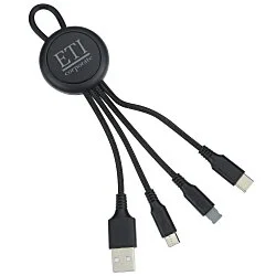 Vivid Loop Charging Cable - Light-Up Logo