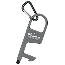 Tag Along Touchless Door Opener with Carabiner