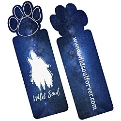 Full Colour Paper Bookmark - Paw