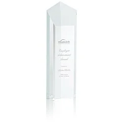 Pentagon Crystal Tower Award - 10"