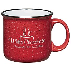 Campfire Ceramic Mug - Red - 15 oz. - Laser Engraved