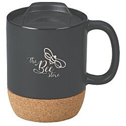 Cork Base Ceramic Mug - 12 oz. - Laser Engraved