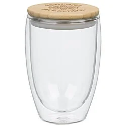 Easton Glass Cup with Bamboo Lid - 12 oz.