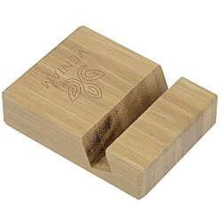 Bamboo Block Phone Stand