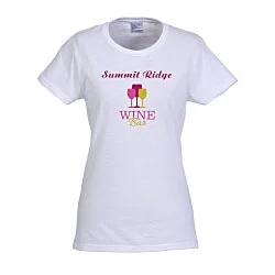 Gildan Heavy Cotton T-Shirt - Ladies' - Full Colour - White
